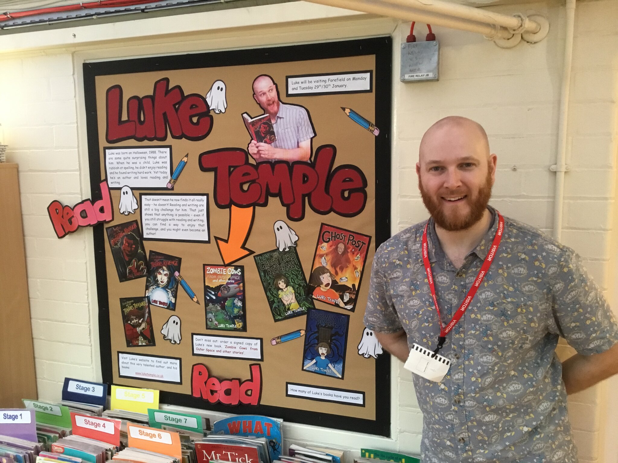 Image of Luke Temple - author visit @ FJS!